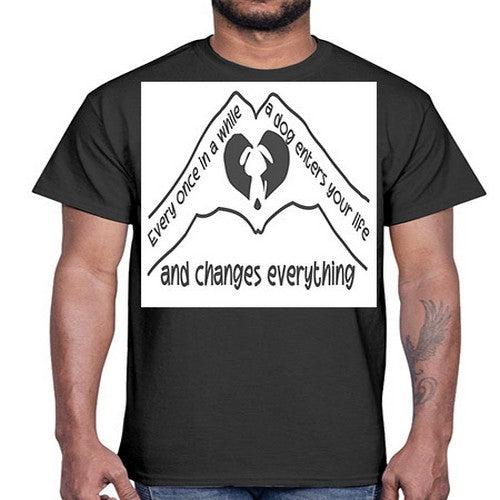 dog changes everything 75#- dogs- Cotton Tee