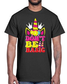 dont be basic 94#- unicorn- Cotton Tee
