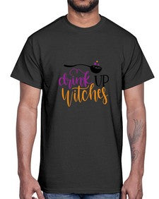 drink up witches 37#- witch- Cotton Tee