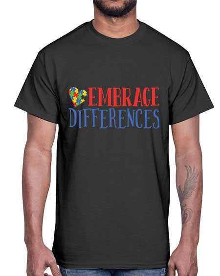 embrace differences Style 13#- autism- Cotton Tee