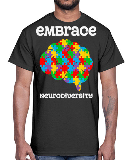 embrace neurodiversity autism awareness 87#- autism- Cotton Tee