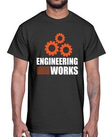 engineering works 769#- engineer- Cotton Tee