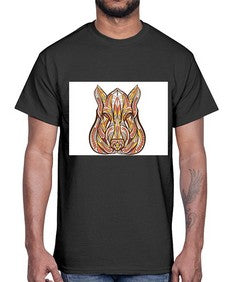 ethnic boar 417#- mandala- Cotton Tee