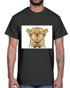 ethnic camel 419#- mandala- Cotton Tee