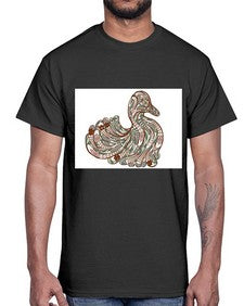 ethnic duck 420#- mandala- Cotton Tee