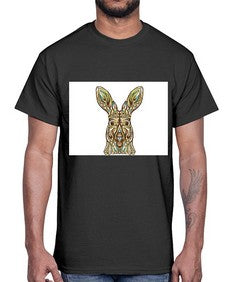 ethnic kangaroo 427#- mandala- Cotton Tee