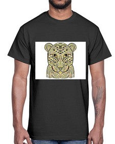 ethnic leopard 429#- mandala- Cotton Tee