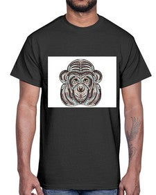 ethnic monkey 431#- mandala- Cotton Tee