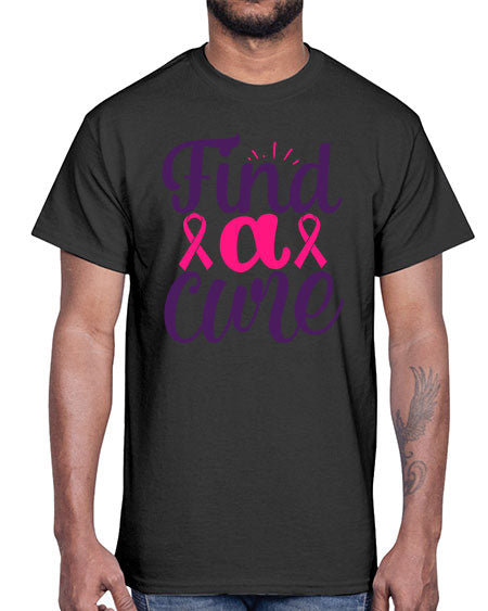 find a cure Style 12#- breast cancer- Cotton Tee