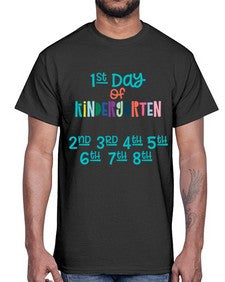 first Day of Kindergarten 104#- kindergarten- Cotton Tee