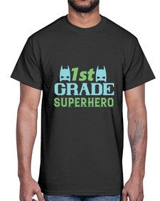 first Grade Superhero 157#- first grade- Cotton Tee