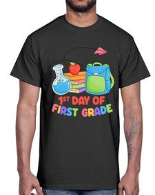 first day of first Grade 100#- first grade- Cotton Tee