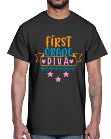first grade diva 125#- first grade- Cotton Tee