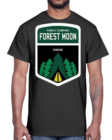 forest moon 8#- moon- Cotton Tee