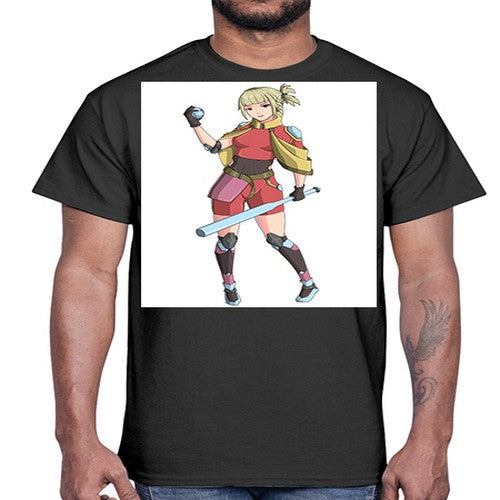 girl bring stick3#- anime- Cotton Tee