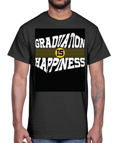 graduation is happiness 222#- graduation- Cotton Tee