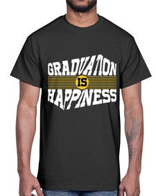graduation is happiness 223#- graduation- Cotton Tee