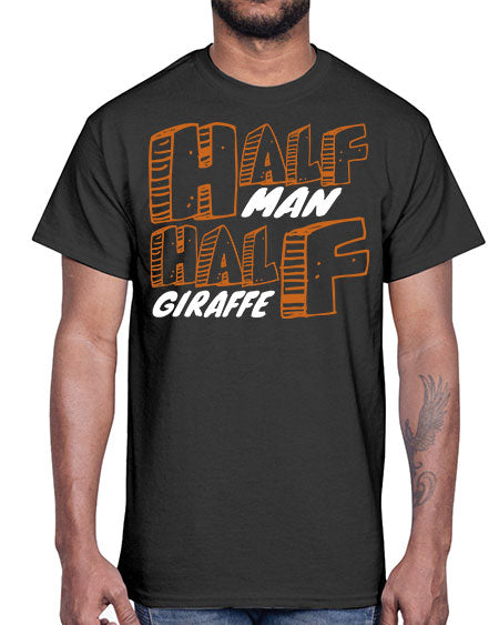 half man half giraffe- giraffee- Cotton Tee