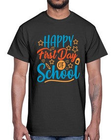 happy first day of school 238#- last day of school- Cotton Tee