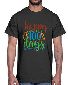 happy one hundred days 244#- one hundred days- Cotton Tee