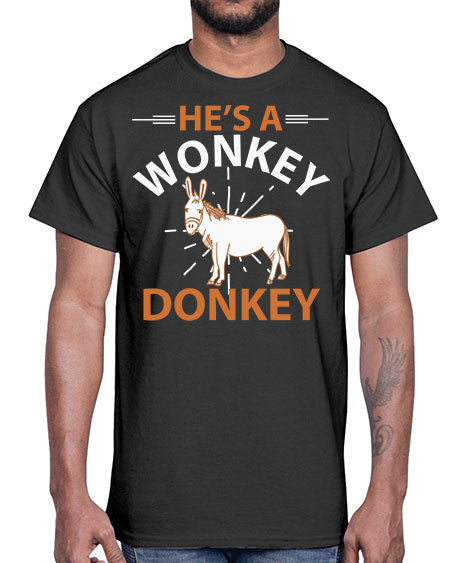 he’s a wonky donkey Style 4#- donkey- Cotton Tee
