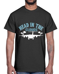 head in the clouds  18#- airplane- Cotton Tee