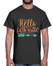 hello fifth grade 260#- fifth grade- Cotton Tee