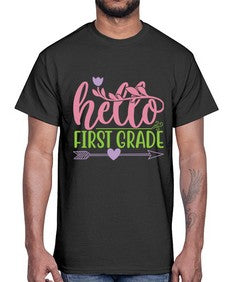 hello first grade 269#- first grade- Cotton Tee