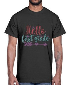 hello first grade 271#- first grade- Cotton Tee