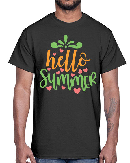 hello summer 98#- summer- Cotton Tee