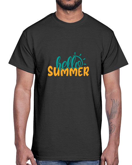 hello summer Style 97#- summer- Cotton Tee