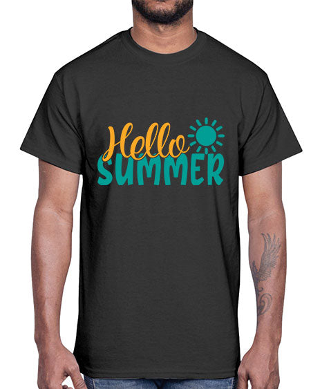 hello summer Style 98#- summer- Cotton Tee