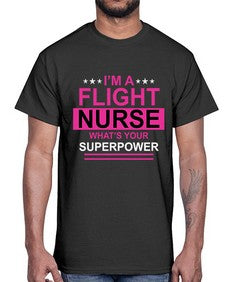 i am flight nurse what s 855#- nurse- Cotton Tee