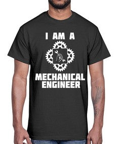 i am mechanical engineer 856#- engineer- Cotton Tee