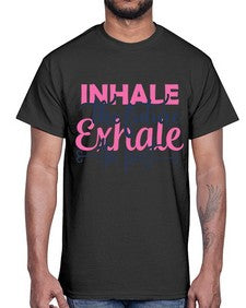 inhale the future exhale the past Style 94#- motivation- Cotton Tee