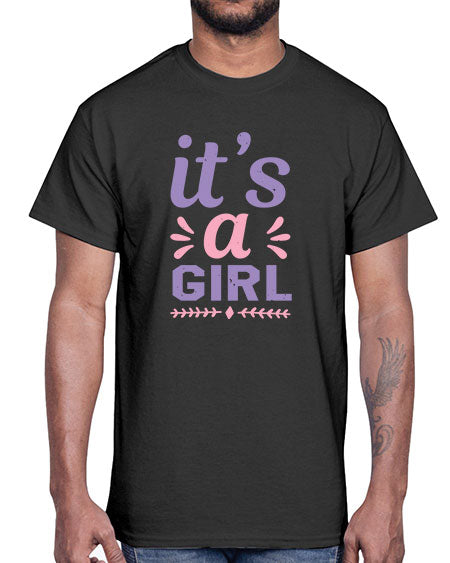 its a girl Style 132#- baby shower- Cotton Tee