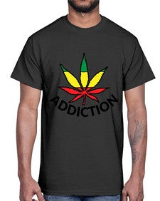 jamacian cannabis 685#- marijuana- Cotton Tee