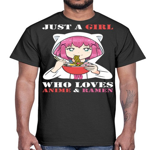 just a girl who loves anime and ramen258#- anime- Cotton Tee