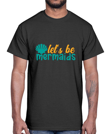 lets be mermaids Style 93#- summer- Cotton Tee