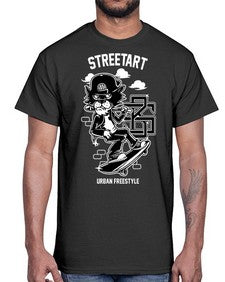 lets skate 726#- art pop art- Cotton Tee