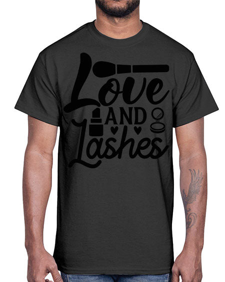 love and lashes 13#-makeup Cotton Tee