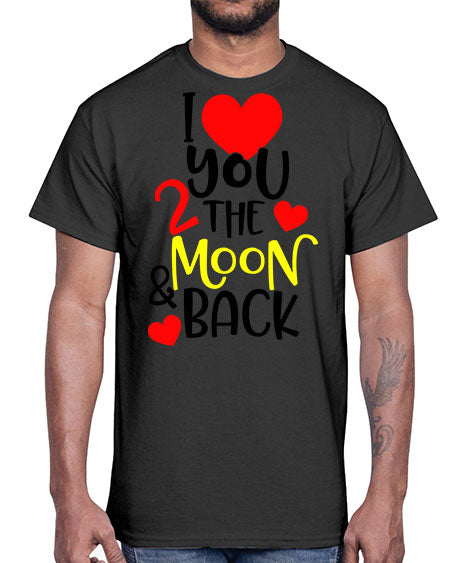 lovemoonback 3#- moon- Cotton Tee