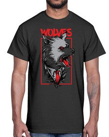 mafia wolves 753#- art pop art- Cotton Tee