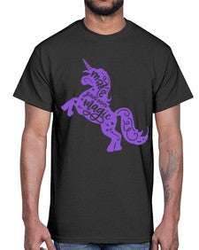 make your own magic colored 283#- unicorn- Cotton Tee