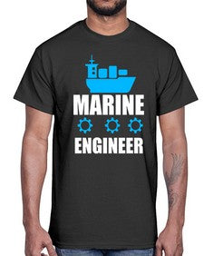 marine engineer 1086#- engineer- Cotton Tee