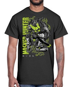 masked hunter 924#- art pop art- Cotton Tee