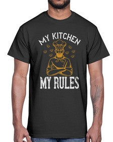 my kitchen my rules 353#- cooking- Cotton Tee