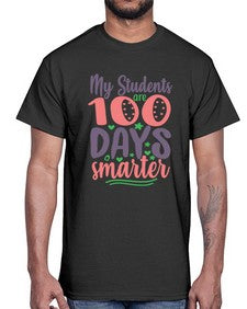 my student are one hundred days 542#- one hundred days- Cotton Tee