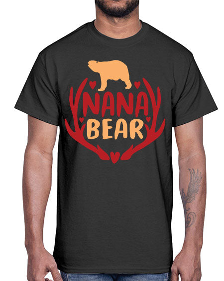 nana bear 195#- bears - animals- Cotton Tee