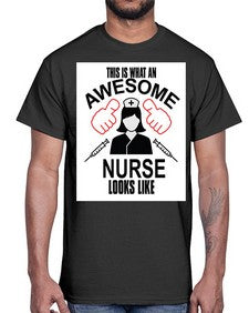 nurse tshirt 1218#- nurse- Cotton Tee